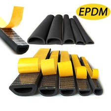 Stormguard EPDM Soft Rubber Seal D Profile Self Adhesive Draught Excluder