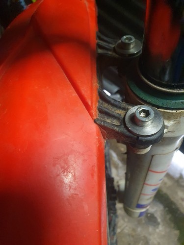 Front mudguard temporary - front,