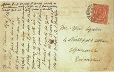 TITANIC MEMORABILIA POSTCARD SENT BY PASSENGER TO FRIEND IN ILFRACOMBE DEVON