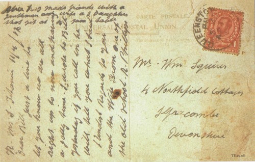 Titanic memorabilia postcard - titanic,