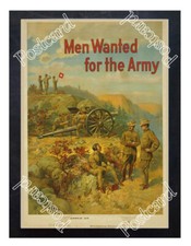 Historic WWI Recrutiment Poster Men Wanted for the Army Postcard 3