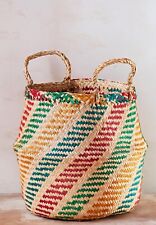 Rainbow Seagrass Basket Large
