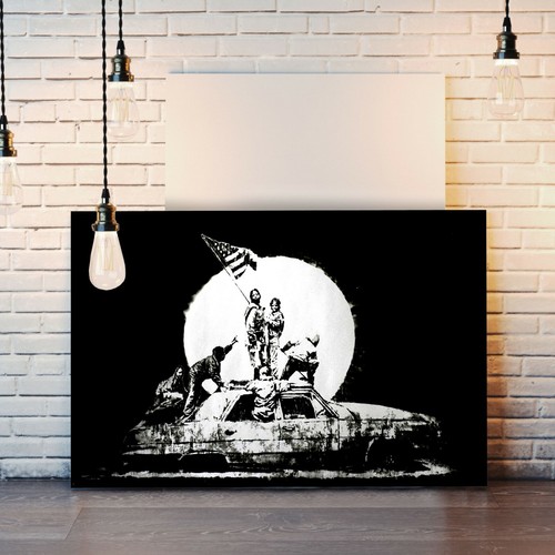 Banksy canvas wall art - banksy, print