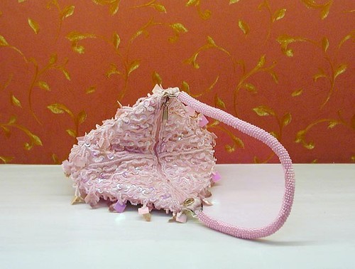 Hand beaded evening clutch - evening,