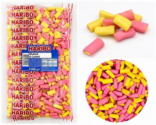Haribo rhubarb custard 3kg - haribo, &