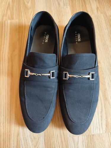 Asos black men loafers size - asos,