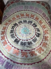 Boho Patchwork Mandala Quilt Bedspread Throw Blanket Indian Cotton
