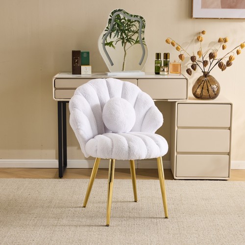 Shell shaped vanity chair - shell-shaped,
