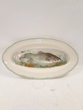 Vintage Woods Ivory Ware Large Fish Platter 20" Long Collectable 