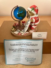 Cherished Teddies , Stanley, Christmas 2007 only, in original box VGC 