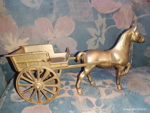 Brass horse and - brass,