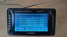NIkkai 7" Portable DVB-T Digital TV with PSU, Remote and Antenna 12v