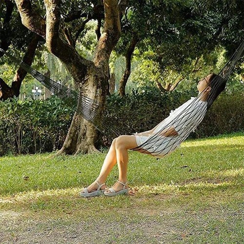 Nylon rope hammock - hammock, outdoor