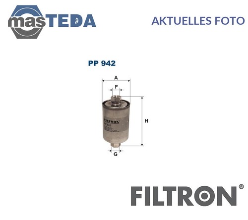 Pp942 fuel filter filtron for - fuel,