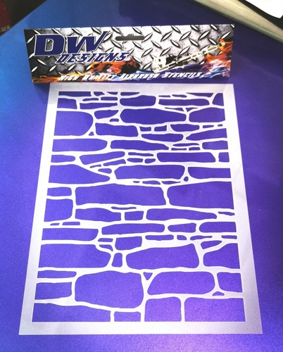 Stone wall effect airbrush - stone,