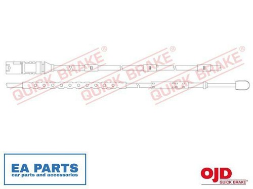 Warning contact brake - warning, pad
