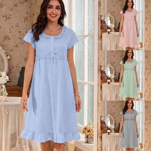 Ladies nighties lace bow - ladies,