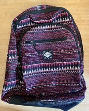 Hot Tuna Unisex Rucksack Backpack Tribal Aztec, Black/Grey/Pink