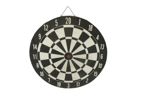 Vintage reversible dart board - reversible,