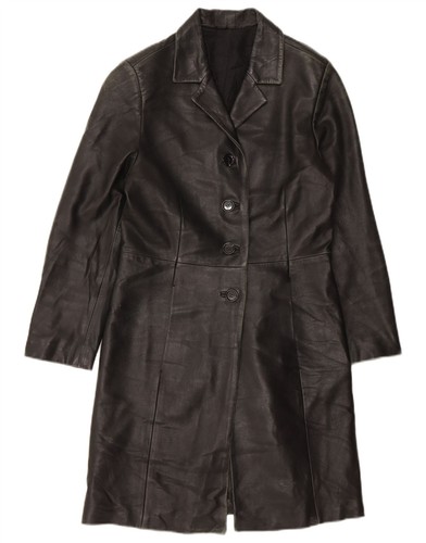Vintage womens leather coat - womens, uk