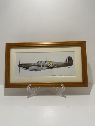 Framed spitfire print - framed, ia