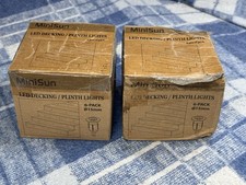 Minisun LED Decking / Plinth Lighting (6pack) On Uk Plug IP67 ( 2 X Packs )