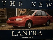 The Hyundai Lantra Models Car Sales Brochure Collectable 1993