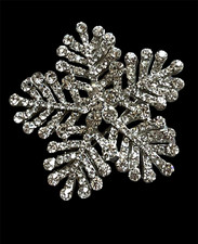SILVER TONE 2" LARGE SNOWFLAKE