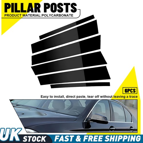 6pcs gloss black window - 6pcs,