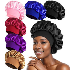 Women Long Hair Care Bonnet Night Sleep Hat Cap Silk feel Head Turban 101options