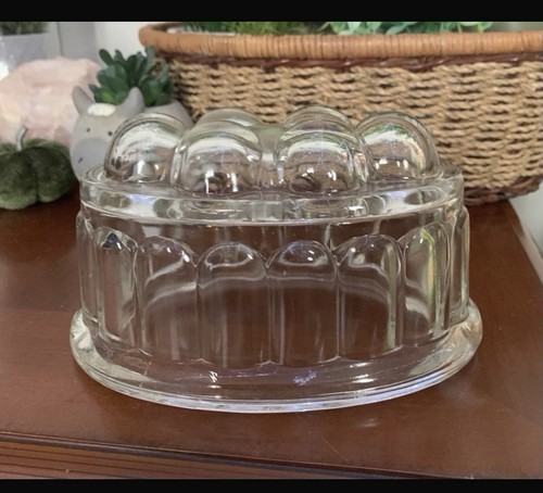 Vintage glass jelly mould - vintage,