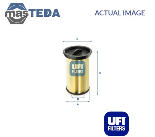 2600500 engine fuel filter ufi - 2600500,