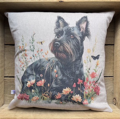 Scottish terrier cushion - terrier,