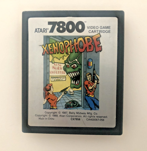 Atari 7800 xenophobe - ., cart