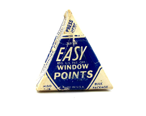 Vintage 1950s triangular box - vintage,