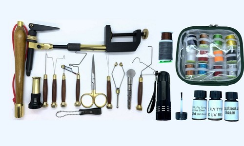 Pacific fly tying kit with - pacific,