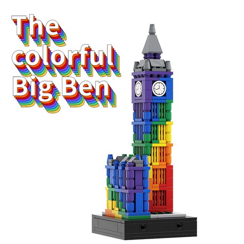 414pcs moc london big ben - big,