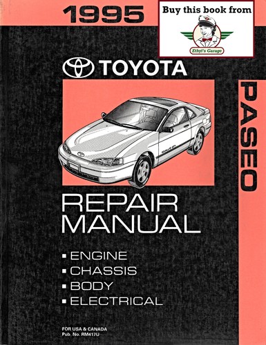 1995 toyota paseo factory shop - 1995,