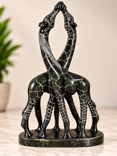 Hand carved serpentine stone - hand-carved,