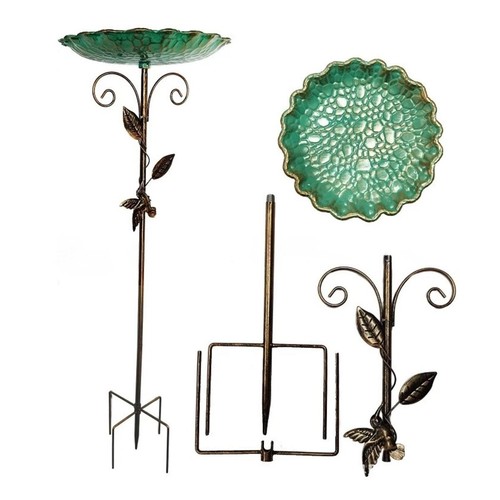 Metal bird bath - bath, with