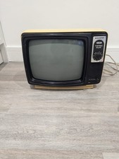 Sanyo 12-T280 Portable Black & White CRT TV Retro Gaming Screen Vintage Prop 