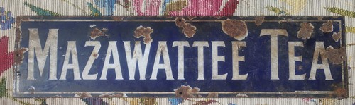 Vintage enamel metal mazawatte - metal,