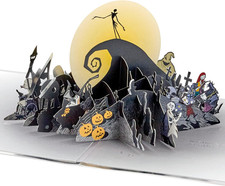 Hallmark Christmas Card, the Nightmare before Christmas Card, 3D & Pop up Card, 