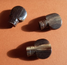 3 rare Vintage Bone Banjo or ukulele banjo  tuning peg Buttons (BP4)