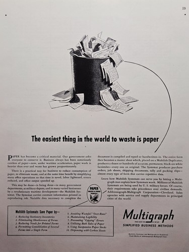 1944 multigraph duplicator - 1944,