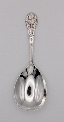 Sterling silver caddy spoon - sterling,
