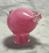 Rare Selkirk Glass Pink Pig