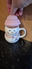 Novelty Snowman Mug With Hat To Help Keep Contents Warm