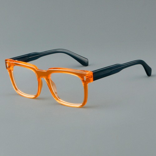 Retro square frame - retro, acetate
