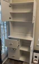 Tall Kitchen Cupboard Modern Pantry Cabinet Storage Larder Unit Large Dresser